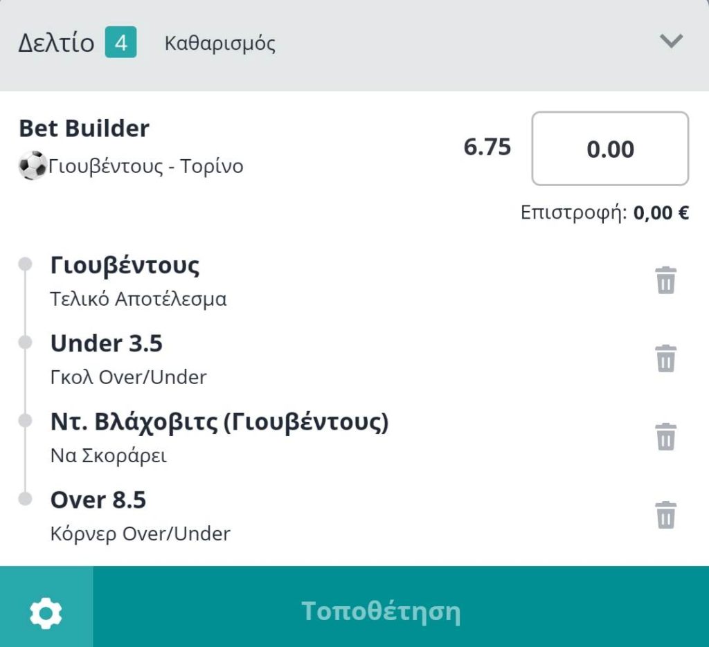 Novibet Apodosi se Agona me Bet Builder