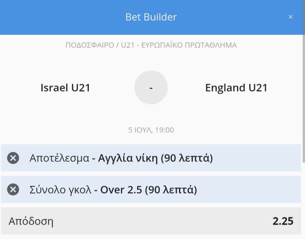 Israel England Bet Builder*