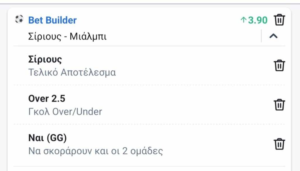 Sirious Mialbi Bet Builder*