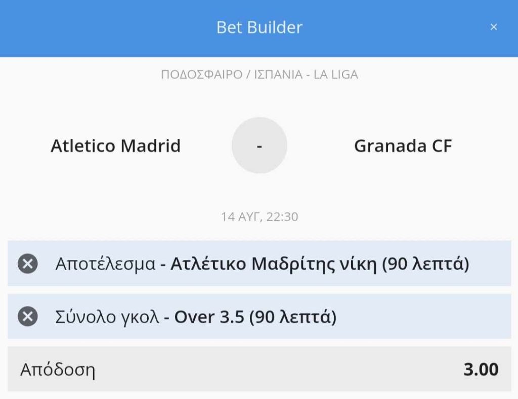 Atletico Madrid Granada Betsson