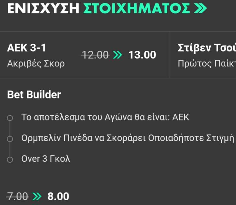 OFI AEK Bet365