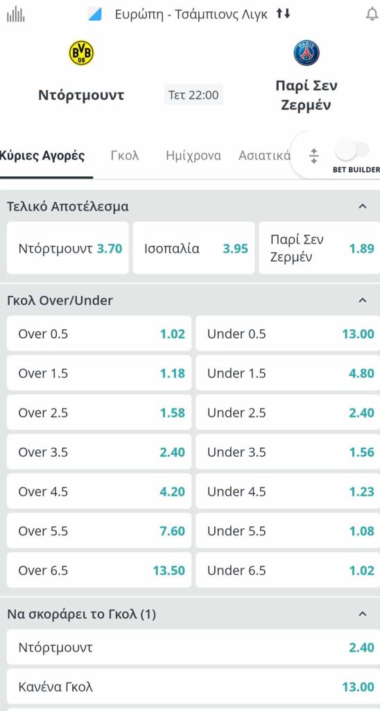 Dortmund Paris Saint Germain Novibet