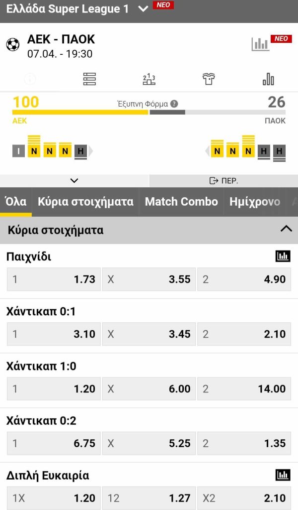 AEK PAOK Interwetten