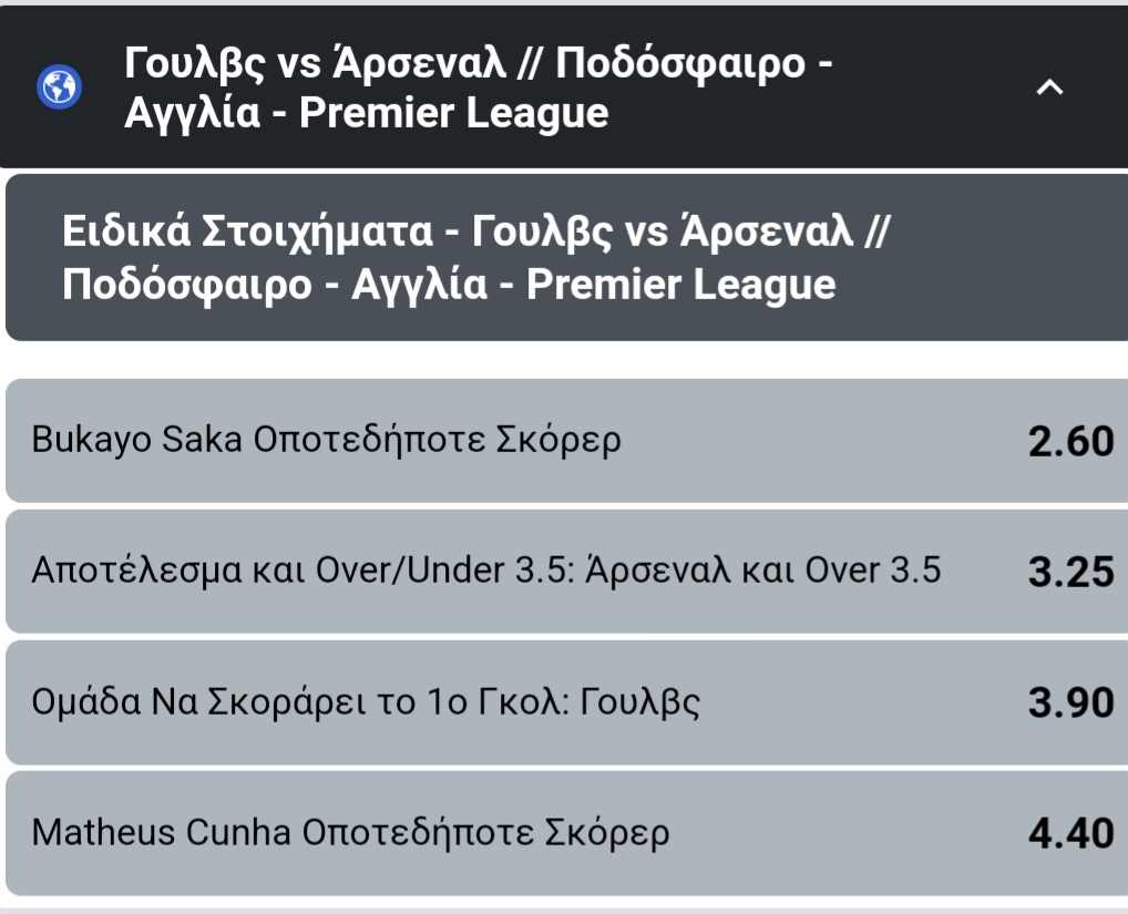 Wolves Arsenal Winmasters