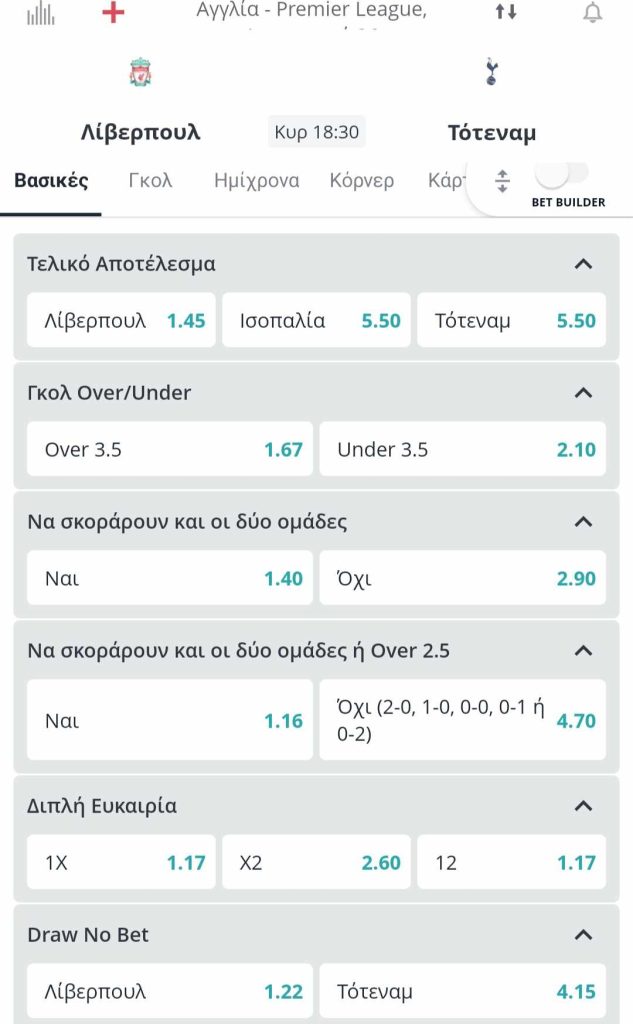 Liverpool Tottenham Novibet