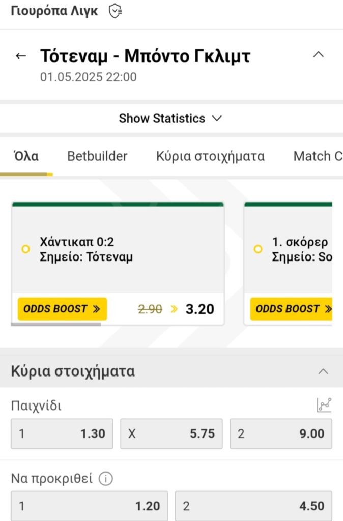 Tottenham Bodo Interwetten