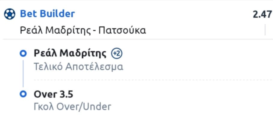 Real Madrid Pachuca Bet Builder*