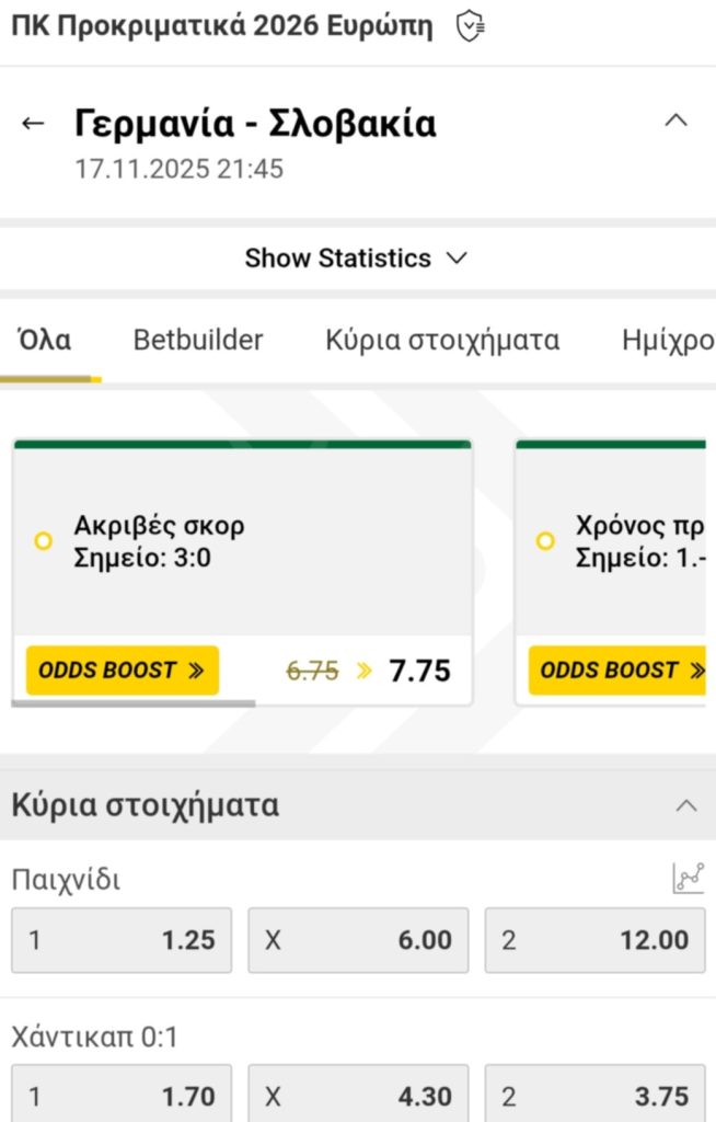 Germany Slovakia Interwetten