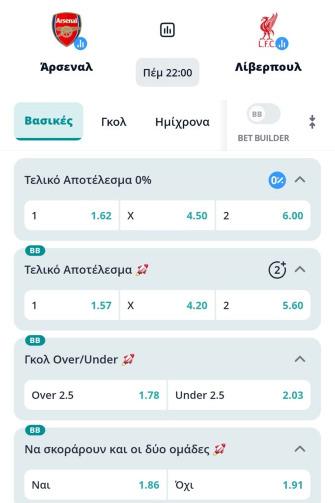 Arsenal Liverpool Novibet