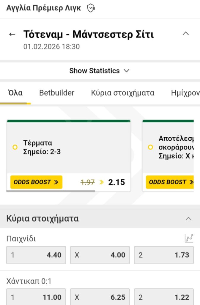 Tottenham Manchester City Interwetten