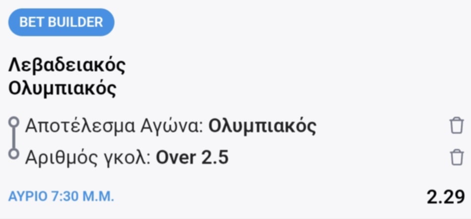 Levadiakos Olympiakos Bet Builder*