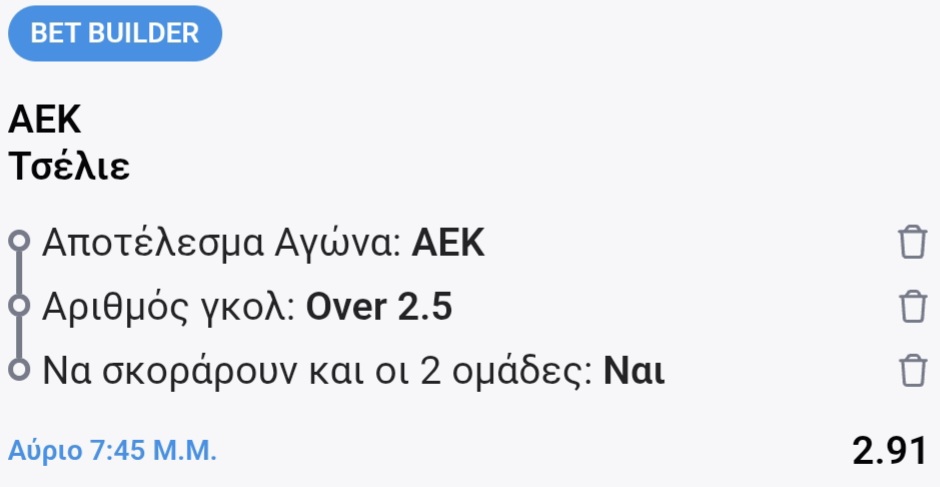 AEK Celie Bet Builder*
