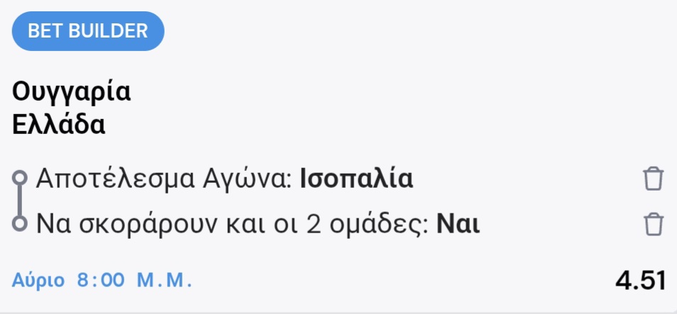 Hungary Hellas Bet Builder*