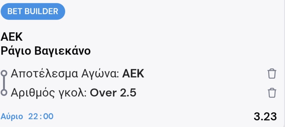 AEK Vallecano Bet Builder*