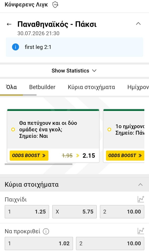 Panathinaikos Paksi Interwetten
