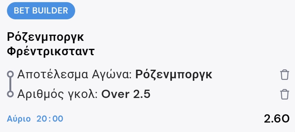 Rosenborg Frendrikstad Bet Builder*