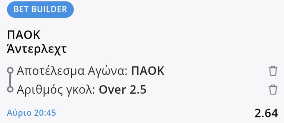 PAOK Anderlecht Bet Builder*