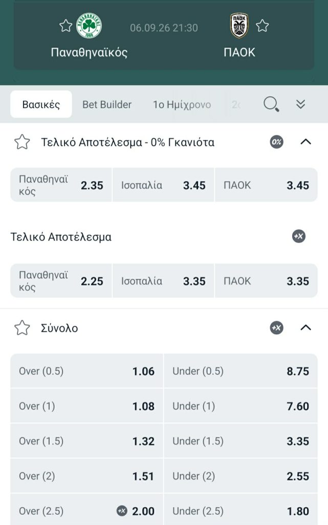 Panathinaikos PAOK Winmasters