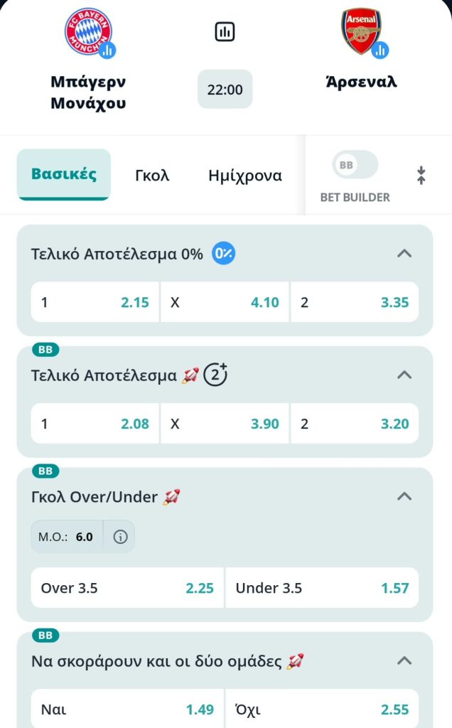 Bayern Arsenal Novibet